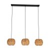 Illuminazione Eglo SHELDON Lampadario a sospensione Nero, 3-Luci