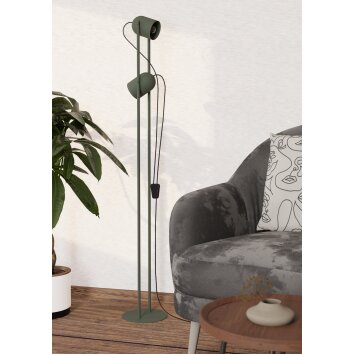 Illuminazione Eglo TILSTON Lampada da terra Verde, 2-Luci