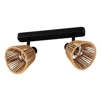 Illuminazione Eglo KEELBY Plafoniera, Faretto da soffitto Nero, 2-Luci