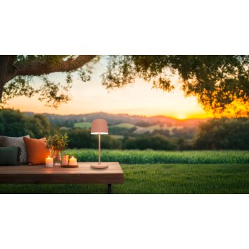 Illuminazione Eglo MANNERA-S Lampada da tavolo LED Arancione, 1-Luce, Telecomando, Cambia colore