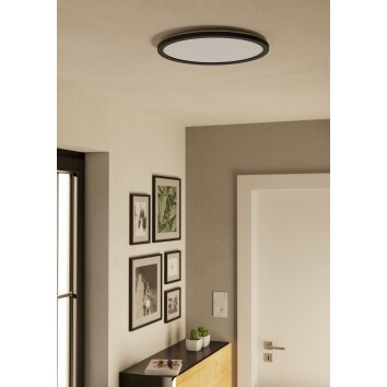 Illuminazione Eglo ROVITO-R Plafoniera LED Nero, Telecomando