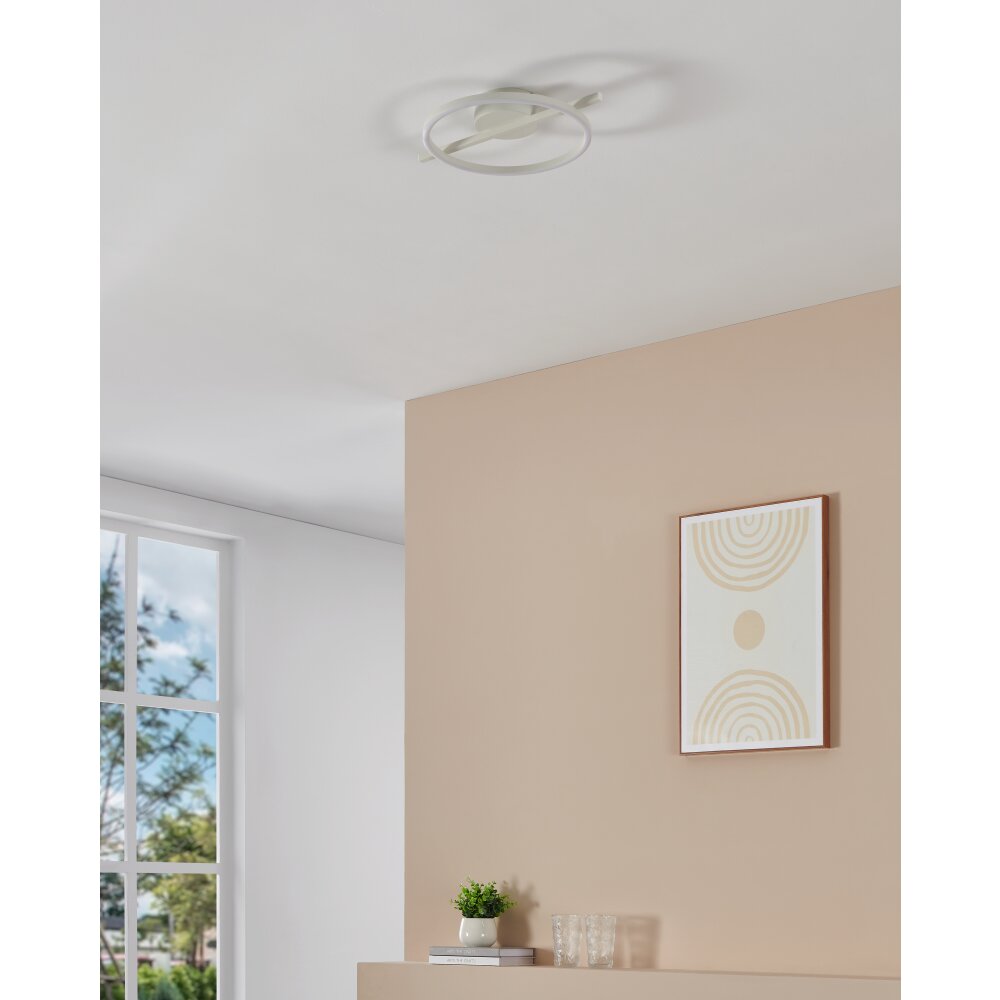 Illuminazione Eglo AMANDOLO Plafoniera LED Bianco, Telecomando, Cambia colore main product photo
