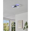 Illuminazione Eglo AMANDOLO Plafoniera LED Nero, Telecomando, Cambia colore