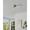 Illuminazione Eglo AMANDOLO Plafoniera LED Nero, Telecomando, Cambia colore