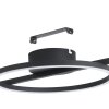 Illuminazione Eglo AMANDOLO Plafoniera LED Nero, Telecomando, Cambia colore