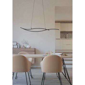 Illuminazione Eglo GRISOLIA Lampadario a sospensione LED Nero