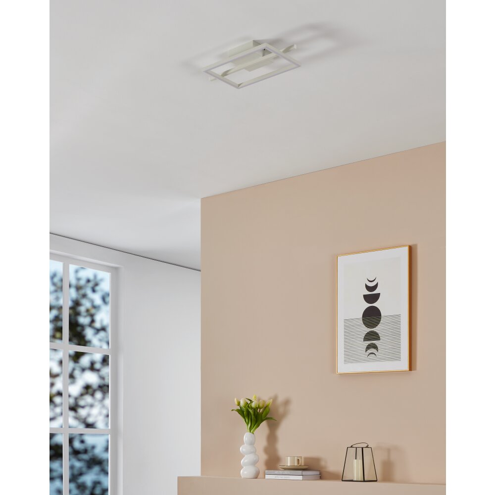 Illuminazione Eglo AMANDOLO Plafoniera LED Bianco, Telecomando, Cambia colore main product photo