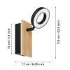 Illuminazione Eglo RIELVES Faretto da soffitto, Applique LED Marrone, Nero