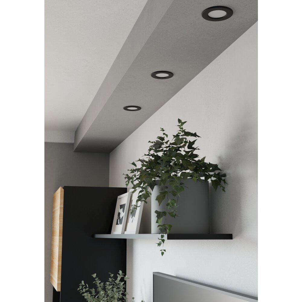 Illuminazione Eglo EGLO Lampada da incasso LED Nero, Cambia colore main product photo