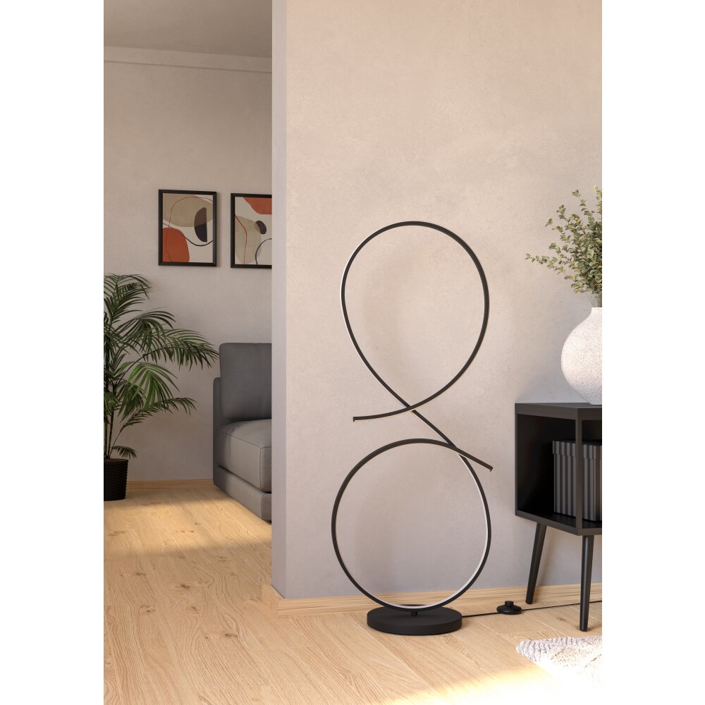 Illuminazione Eglo SERPINS Lampada da terra LED Nero main product photo