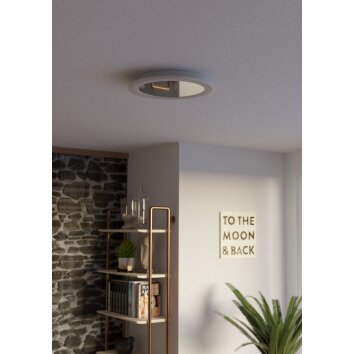 Illuminazione Eglo MACCHIONI Plafoniera LED Bianco, Telecomando