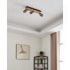 Illuminazione Eglo RIELVES Plafoniera, Faretto da soffitto LED Marrone, Nero