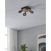 Illuminazione Eglo RIELVES Plafoniera, Faretto da soffitto LED Marrone, Nero