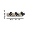 Illuminazione Eglo RIMBOCCHI Plafoniera, Faretto da soffitto LED Marrone, Nero