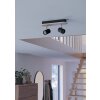 Illuminazione Eglo RIMBOCCHI Plafoniera, Faretto da soffitto LED Marrone, Nero