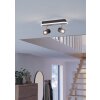 Illuminazione Eglo RIMBOCCHI Plafoniera, Faretto da soffitto LED Marrone, Nero