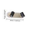 Illuminazione Eglo RIMBOCCHI Plafoniera, Faretto da soffitto LED Marrone, Nero