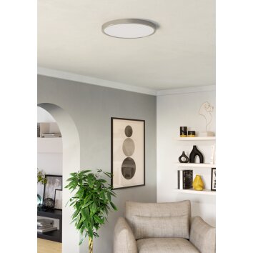 Illuminazione Eglo EGLO Plafoniera LED Nichel opaco, Cambia colore