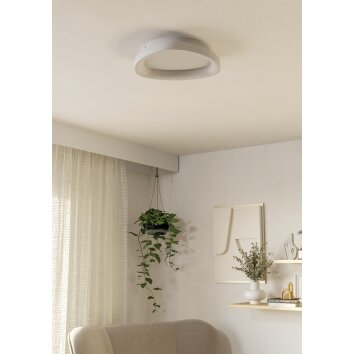 Illuminazione Eglo LORETELLO Plafoniera, Applique e plafoniera LED Bianco, Telecomando