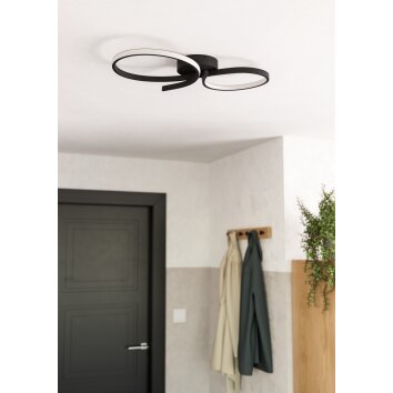 Illuminazione Eglo SERPINS Plafoniera LED Nero