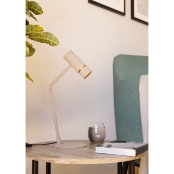 Illuminazione Eglo CAMINIA Lampada da tavolo LED Ottone, Sabbia