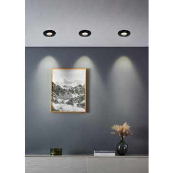 Illuminazione Eglo GEDREZ Lampada da incasso LED Nero, Cambia colore