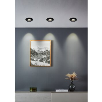 Illuminazione Eglo GEDREZ Lampada da incasso LED Nero, Cambia colore