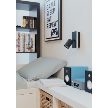 Illuminazione Eglo EGLO Faretto da soffitto, Applique LED Nero