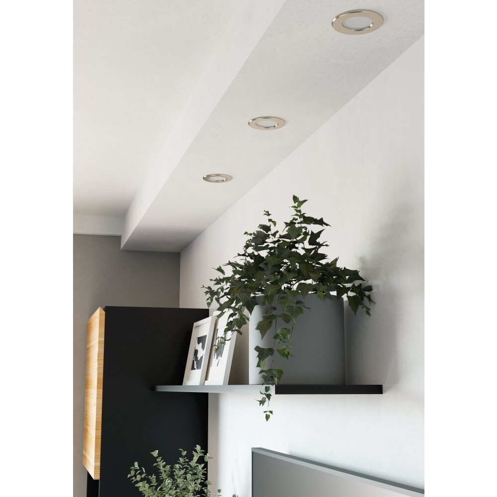 Illuminazione Eglo EGLO Lampada da incasso LED Nichel opaco, Cambia colore main product photo