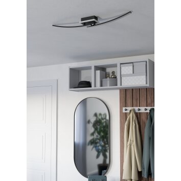 Illuminazione Eglo LUNGOLAGO Plafoniera LED Nero