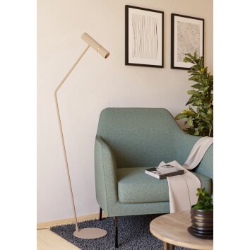 Illuminazione Eglo CAMINIA Lampada da terra LED Ottone, Sabbia