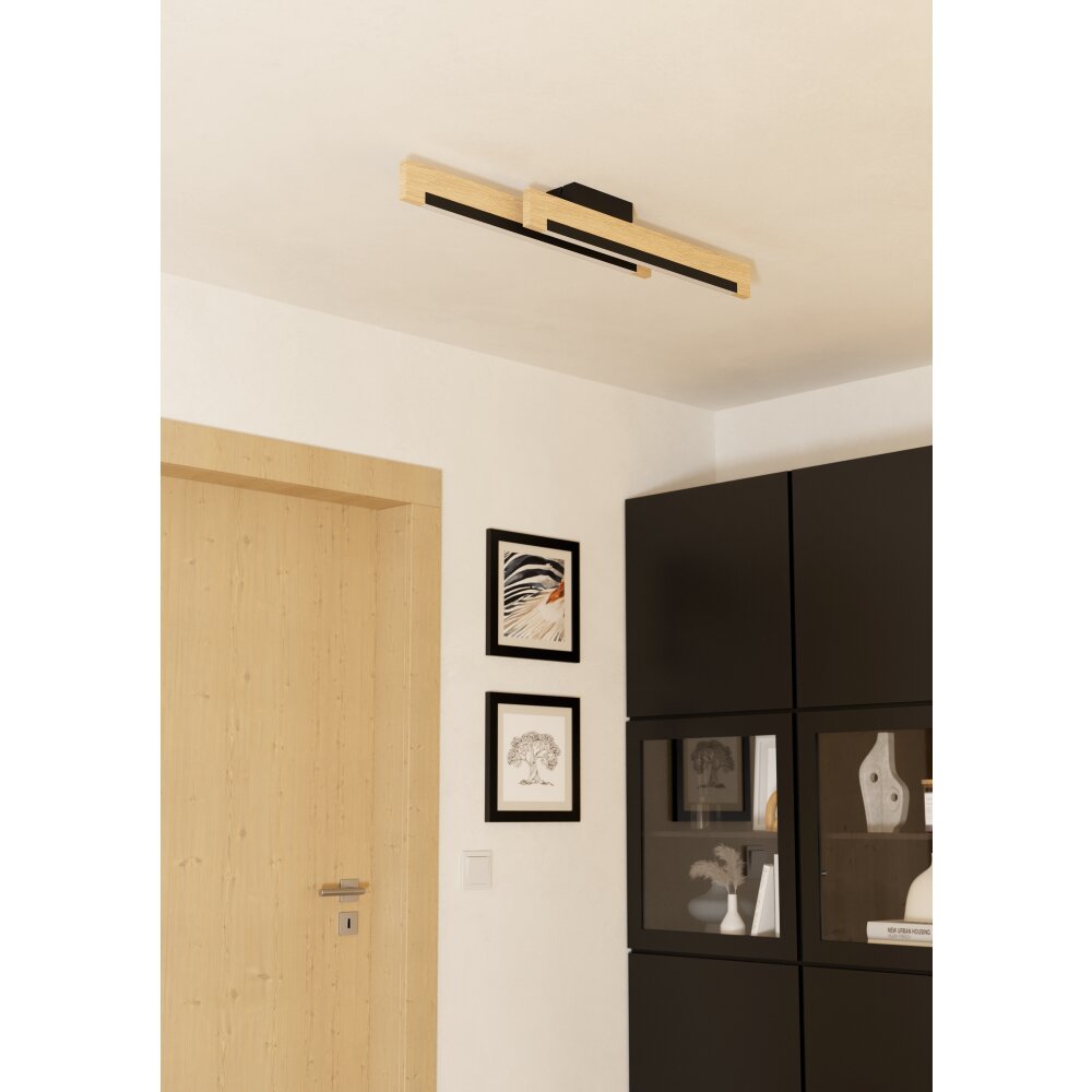 Illuminazione Eglo CAMACHO Plafoniera LED Marrone, Nero main product photo