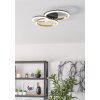 Illuminazione Eglo CALLIERA Plafoniera LED Ottone, Nero