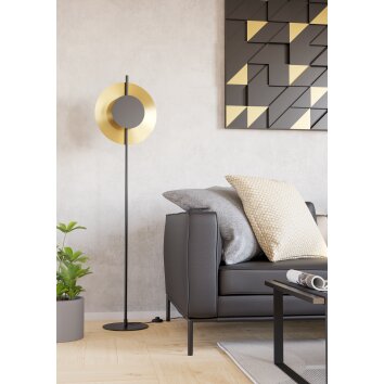 Illuminazione Eglo TOCINA Lampada da terra LED Ottone, Nero