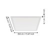 Illuminazione Eglo MORADILLO Plafoniera LED Bianco, Cambia colore