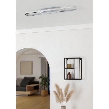 Illuminazione Eglo CONIVARENA Plafoniera LED Cromo, Cambia colore Illuminazione Eglo CONIVARENA Plafoniera LED Cromo, Cambia colore