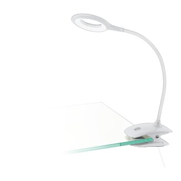 Illuminazione Eglo CABADO Lampada con pinza LED Bianco, Telecomando