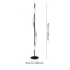 Illuminazione Eglo CONAPRATO Lampada da terra LED Ottone, Nero