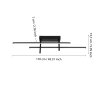 Illuminazione Eglo TREPILIANO Plafoniera LED Nero