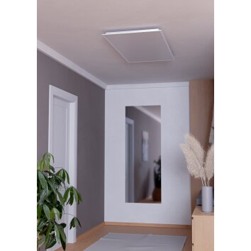 Illuminazione Eglo MORADILLO-R Plafoniera LED Bianco, Telecomando