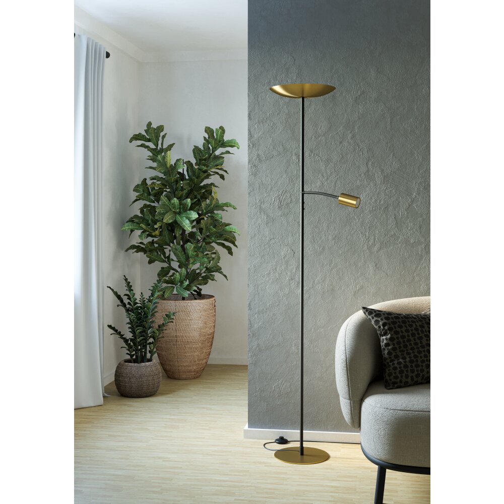 Illuminazione Eglo CONIVARINO Lampada da terra LED Ottone, Nero main product photo