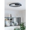 Illuminazione Eglo MEZZOMONTE Plafoniera LED Nero, Telecomando