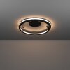 Illuminazione Eglo MEZZOMONTE Plafoniera LED Nero, Telecomando