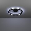 Illuminazione Eglo MEZZOMONTE Plafoniera LED Nero, Telecomando