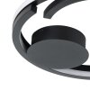 Illuminazione Eglo MEZZOMONTE Plafoniera LED Nero, Telecomando
