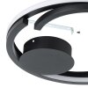 Illuminazione Eglo MEZZOMONTE Plafoniera LED Nero, Telecomando