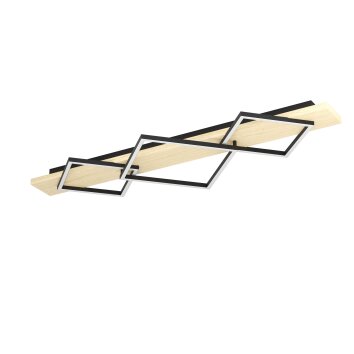 Illuminazione Eglo BOYAL Plafoniera LED Marrone, Nero