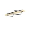 Illuminazione Eglo BOYAL Plafoniera LED Marrone, Nero