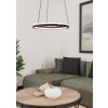 Illuminazione Eglo MEZZOMONTE Lampadario a sospensione LED Nero, Telecomando