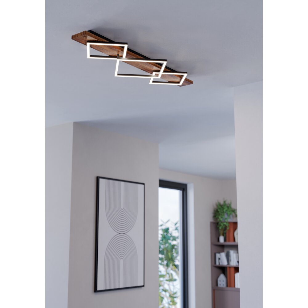 Illuminazione Eglo BOYAL Plafoniera LED Marrone, Nero main product photo